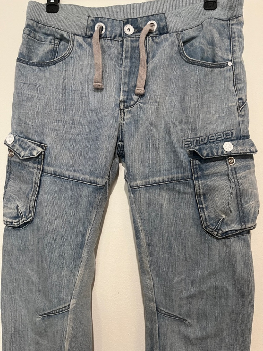 Etro Light Blue Cargo Jeans